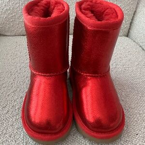 Shiny UGG Red Boots